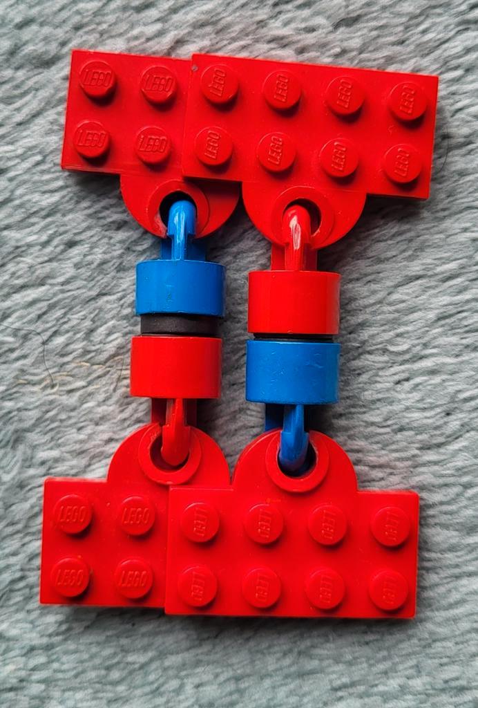 Lego trein locomotief / wagon blauw - rood magneten (plate), Kinderen en Baby's, Speelgoed | Duplo en Lego, Gebruikt, Lego, Losse stenen