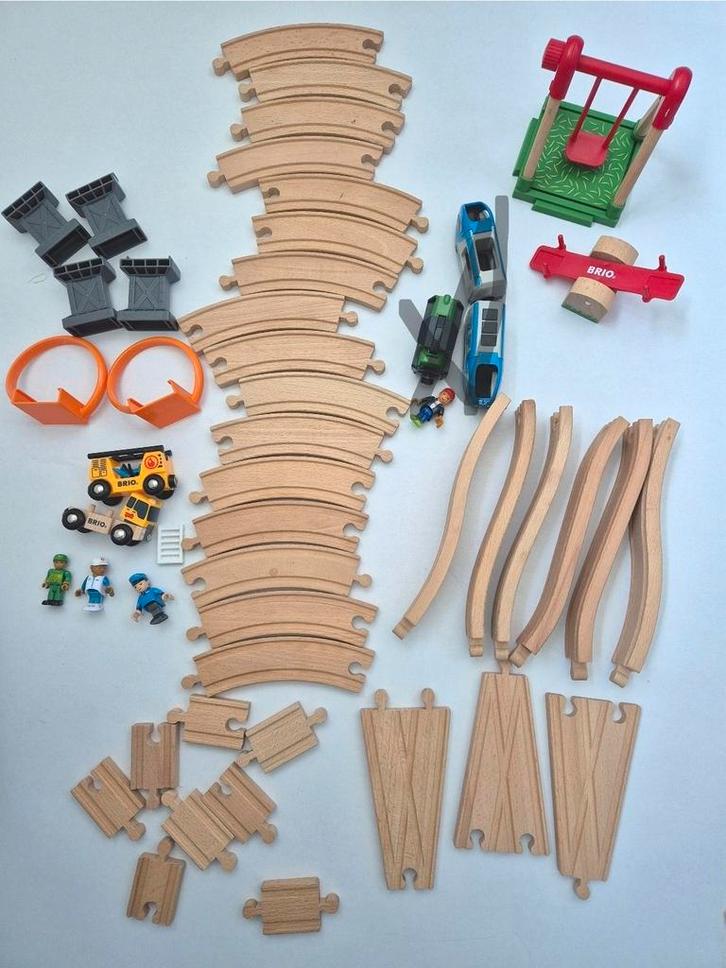 Brio houten treinbaan, Kinderen en Baby's, Speelgoed | Houten speelgoed, Zo goed als nieuw, Ophalen of Verzenden