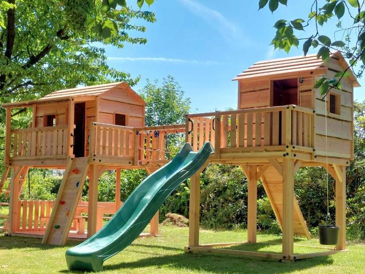 BOOHUT BOSHUIS speeltoren speelhuis klimtoren speeltoestel, Kinderen en Baby's, Speelgoed | Buiten | Speeltoestellen, Nieuw, Brandweerpaal