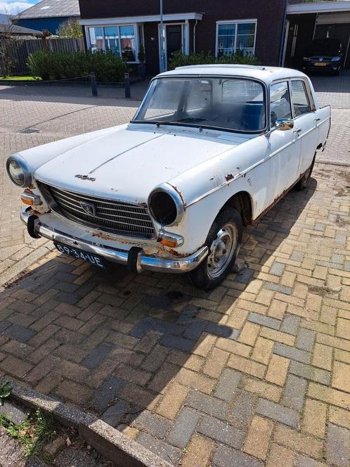 Peugeot 404 1.6 1972 Wit orgineel Nederlands, Auto's, Peugeot, Particulier, Benzine, Sedan, Handgeschakeld, Origineel Nederlands
