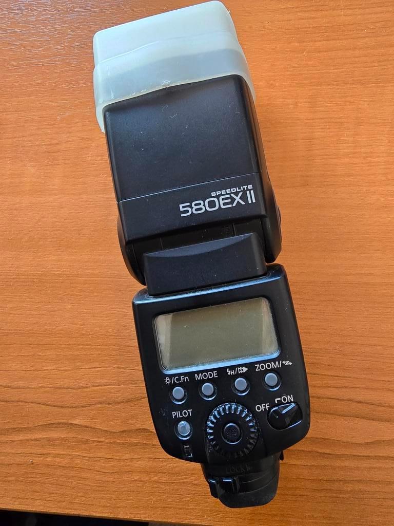 Canon Speedlite 580EX II Flitser, Audio, Tv en Foto, Fotografie | Flitsers, Gebruikt, Canon, Kantelbaar, Ophalen of Verzenden