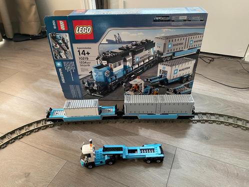 Lego Maersk Container Trein, set 10219 COMPLEET, Kinderen en Baby's, Speelgoed | Duplo en Lego, Nieuw, Lego, Complete set, Ophalen of Verzenden