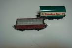 twee wagons fleischmann, Gebruikt, Gelijkstroom, Fleischmann, Wagon