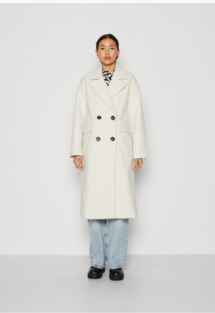 ONLVALERIA PIPER COAT - Mantel - wit. Maat M, Kleding | Dames, Jassen | Winter, Nieuw, Maat 38/40 (M), Wit, Ophalen of Verzenden