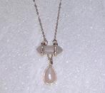 Ketting met hanger rosegold rozenkwarts, Verzenden, Nieuw, Met edelsteen, Steen of Mineraal