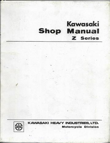 Kawasaki Z Series Shop Manual (4930z) beschikbaar voor biedingen