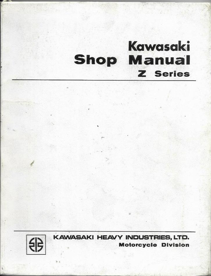 Kawasaki Z Series Shop Manual (4930z), Motoren, Handleidingen en Instructieboekjes, Kawasaki, Ophalen of Verzenden