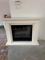Elegante Elektrische Haard met Schouw voor de doe het zelver, Huis en Inrichting, Ophalen of Verzenden, Gebruikt, Vrijstaande haard