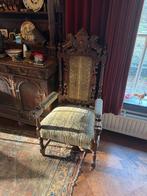 Antieke / historische armstoel – rijk gesneden hout –, Antiek en Kunst, Ophalen