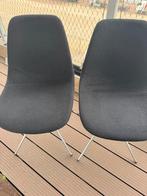 4 zwarte zuiver stoelen gebruikt op kantoor, Huis en Inrichting, Stoelen, Ophalen, Gebruikt, Zwart, Vier