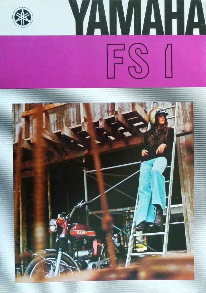 Folder YAMAHA FS 1 1977, Fietsen en Brommers, Handleidingen en Instructieboekjes, Nieuw, Ophalen of Verzenden