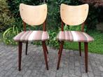 Stoelen SET Vintage - Teak / beuken, Vintage stoelen, Twee, Gebruikt, Bruin