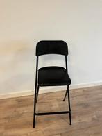 Eenvoudige zwarte stoel, Huis en Inrichting, Stoelen, Ophalen, Gebruikt, Zwart, Eén