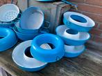 Mooie verzameling Deensblauw emaille ., Ophalen