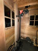 Kabelstation voor thuisgym met pull down stang, Sport en Fitness, Ophalen, Gebruikt, Rug, Oprekstang