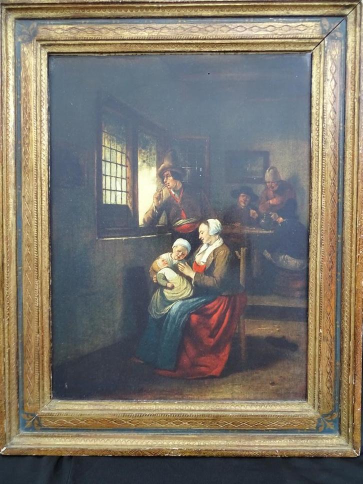 Egbert van Heemskerck - scène d’ intérieur, Antiek en Kunst, Kunst | Schilderijen | Klassiek, Verzenden