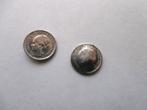 Munt Nederland 1929 en 1937 Wilhelmina, Zilver, Koningin Wilhelmina, 10 cent, Losse munt