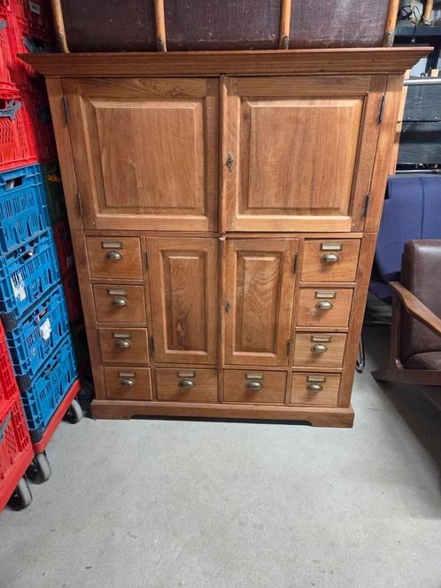 Teakhout kast, apothekerskast, tv kast, Huis en Inrichting, Kasten | Computermeubels, 120 tot 170 cm, 70 tot 120 cm, Teakhout