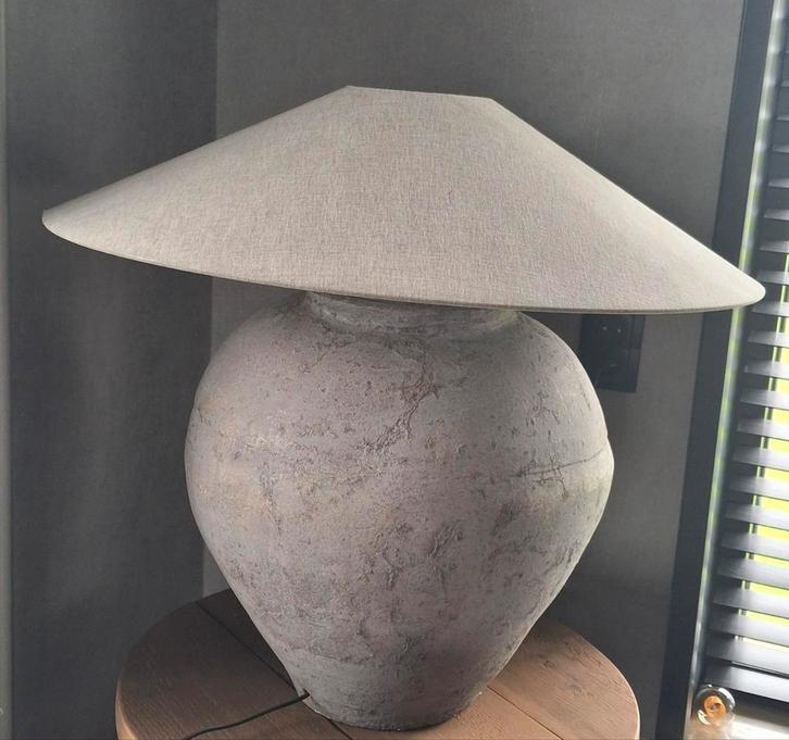 Aura Peeperkorn chinese pet lampenkap 75 cm, Huis en Inrichting, Lampen | Tafellampen, Zo goed als nieuw, Minder dan 50 cm, Ophalen