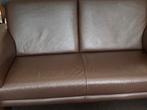 Tweezitter donkerbruin, Huis en Inrichting, Banken | Bankstellen, Minder dan 75 cm, 150 tot 200 cm, Tweepersoons, Leer