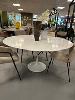 Tulp tafel wit - ronde tulp tafel - ronde tafel 150cm wit, Ophalen, Nieuw, Wit, Eén