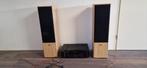 Sony STR-DE225 stereo set met 2x 200watt Eltax speakers, Gebruikt, Sony, Ophalen, Speakers