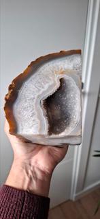 Agaat geode gepolijst Brazilië, Verzamelen, Mineralen en Fossielen, Ophalen of Verzenden, Mineraal