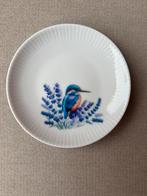 Vintage porseleinen bordje schaaltje ijsvogel lavendel, Ophalen of Verzenden