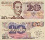 POLEN 1982 20 zlotych #149a VF, Verzenden, Polen, Los biljet