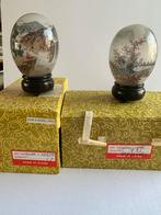 Vintage Chinese Glazen Eieren met Stand, Antiek en Kunst, Ophalen of Verzenden
