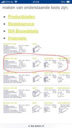 Lijmblok 10 cm, Doe-het-zelf en Verbouw, Metselstenen, Ophalen, Kalkzandstenen