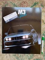 Zeldzame groot formaat brochure BMW M3 Cecotto E30 1989, Boeken, Ophalen of Verzenden, Zo goed als nieuw, BMW, BMW