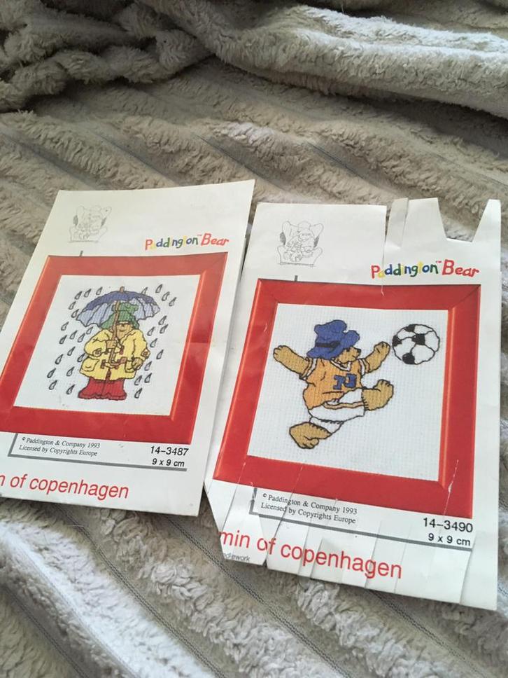 Patronen Paddington in Bear., Hobby en Vrije tijd, Borduren en Borduurmachines, Gebruikt, Patroon, Handborduren