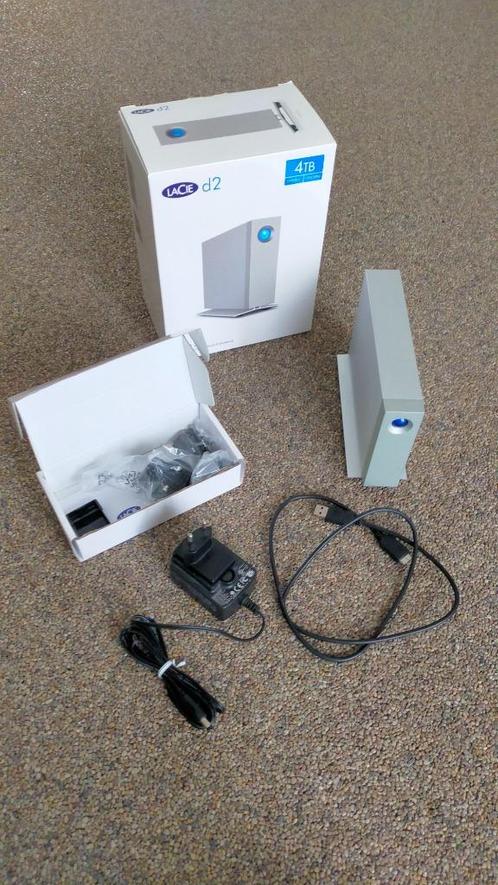 LACIE d2 4TB Professional harddisk, Computers en Software, Harde schijven, Gebruikt, Desktop, Extern, HDD, USB, Ophalen of Verzenden
