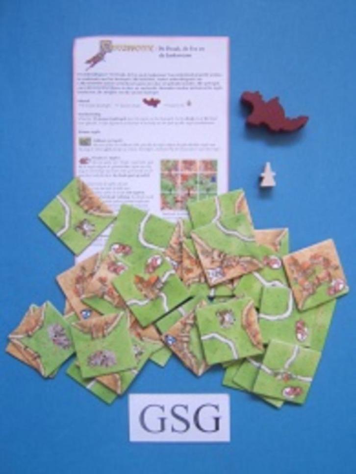 Carcassonne de draak, de fee en de jonkvrouw nr. 999CAR09-04, Hobby en Vrije tijd, Gezelschapsspellen | Overige, Gebruikt, Ophalen