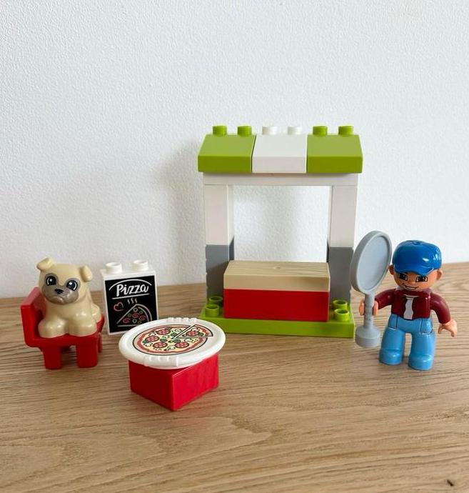 Duplo Pizza Kraam met Hondje, Kinderen en Baby's, Speelgoed | Duplo en Lego, Gebruikt, Duplo, Ophalen of Verzenden