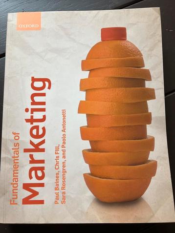 Fundamentals of Marketing - Oxford - Nieuwstaat! beschikbaar voor biedingen