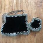 Oud tasje met portemonnee, Ophalen of Verzenden, Zo goed als nieuw, Zilver, Overige materialen