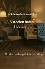 DEZE WEEK - 6 STOELEN HALEN = 5 BETALEN!!!, Huis en Inrichting, Stoelen, Ophalen of Verzenden, Nieuw, Metaal, Vijf, Zes of meer stoelen