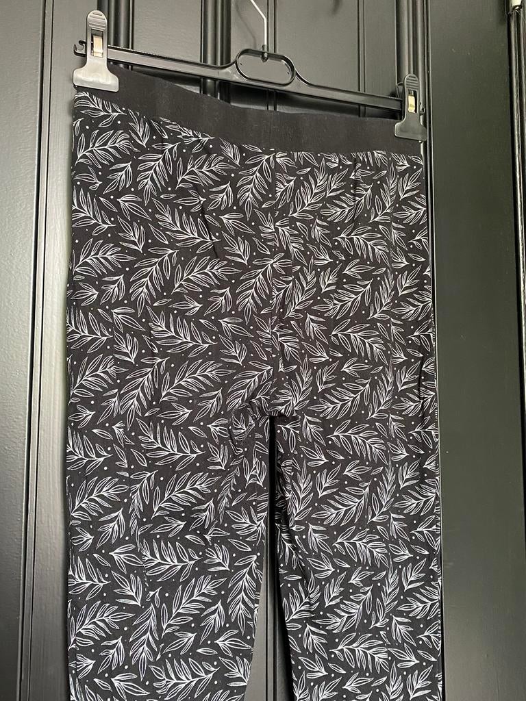 Rekbare broek/leggings sport tights bloemenprint 9th Avenue, Zwart, Ophalen of Verzenden, Maat 36 (S), Fitness of Aerobics