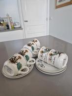 6 koffiekoppen + schotels Villeroy & Boch laatste productie, Ophalen of Verzenden, Zo goed als nieuw, Overige stijlen, Kop(pen) en/of Schotel(s)