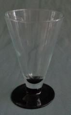 LUMINARC DOMINO ZWART 2x cocktail glas H13,8xO8,8cm 25cl set, Glas, Overige stijlen, Gebruikt, Ophalen of Verzenden