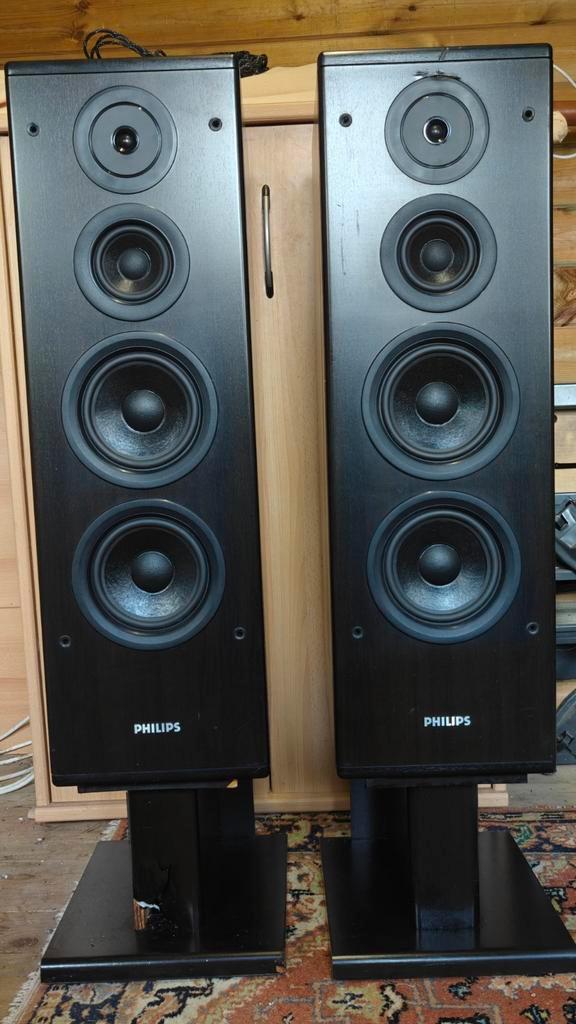 Philips FB820, Audio, Tv en Foto, Luidsprekers, Refurbished, Front, Rear of Stereo speakers, 120 watt of meer, Philips, Ophalen