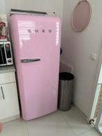 SMEG koelkast roze, Witgoed en Apparatuur, Koelkasten en IJskasten, Met vriesvak, 200 liter of meer, Ophalen of Verzenden, Zo goed als nieuw