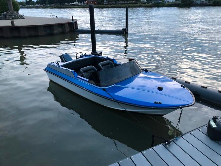 Nette Speedboot 20 pk, Watersport en Boten, Speedboten, Zo goed als nieuw, 3 tot 6 meter, Benzine, Minder dan 70 pk, Polyester