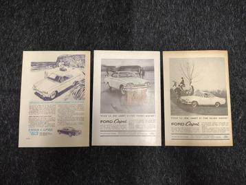 3x Reclame (A4) Ford Capri (1963)   beschikbaar voor biedingen