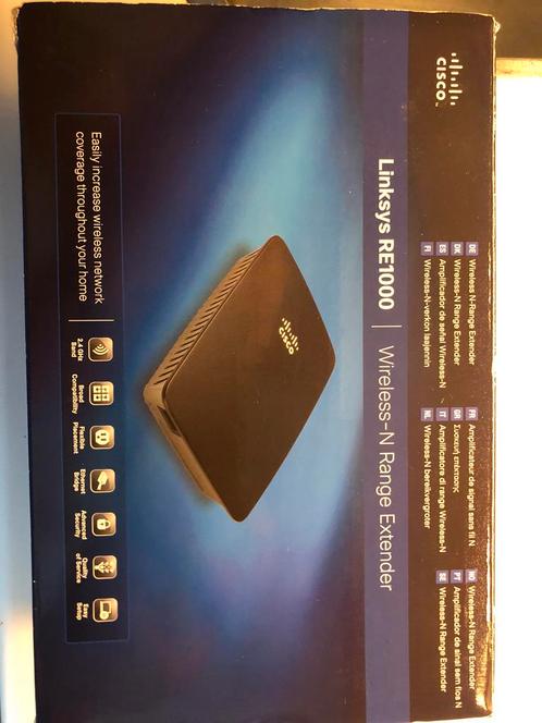Linksys RE1000 Range extender, Computers en Software, Routers en Modems, Zo goed als nieuw, Verzenden