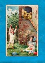 Leuke oude paaskaart E377 - kinderen/kuikentjes uit 1907, Verzenden, Voor 1920, Gelopen, Kinderen
