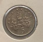 5 pence Engeland 1990, Ophalen of Verzenden, Overige landen