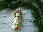 glazen kerstbal engel met trompet, Diversen, Kerst, Ophalen of Verzenden, Gebruikt